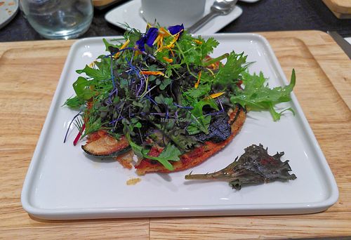 Plant-based omelet (breakfast menu) at Sapphire House Antwerp in Antwerpen