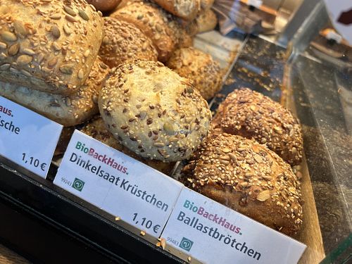 vegan rolls  at Denn's Biomarkt in Berlin