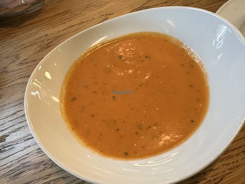 tomato soup  at Denn's Biomarkt in Berlin