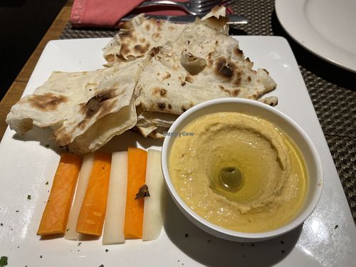Hummus platterr  at Moondance Restaurant & Bar in Pokhara