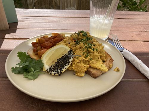 Scrambled tofu  at Milo Cafe and Store in Maryborough