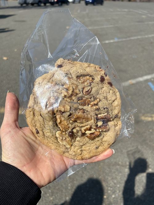 Walnut chocolate chip cookie…sooooooo good!   at Green Flour Bakery in Antioch