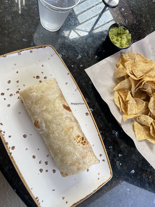 Vegan Chorizo & Cheese Burrito  at Señor Grubby's in Oceanside