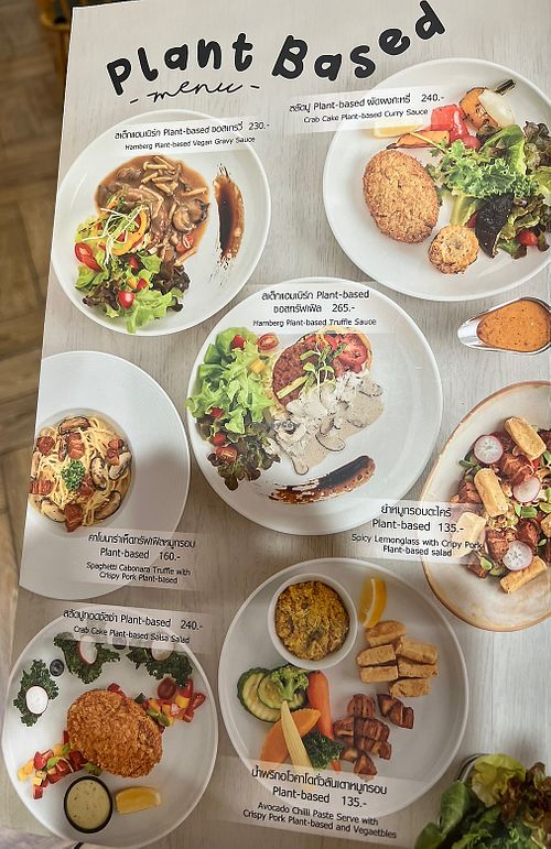 Plant based menu  at Salad Factory - The Promenade in Bangkok