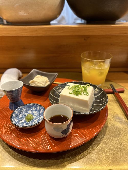 Tofu and tofu skin  at Vegan Izakaya NIJIYA 虹屋 in Kyoto
