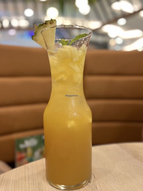 Pineapple and ginger juice  at Salad Factory - Crystal Park in Bangkok