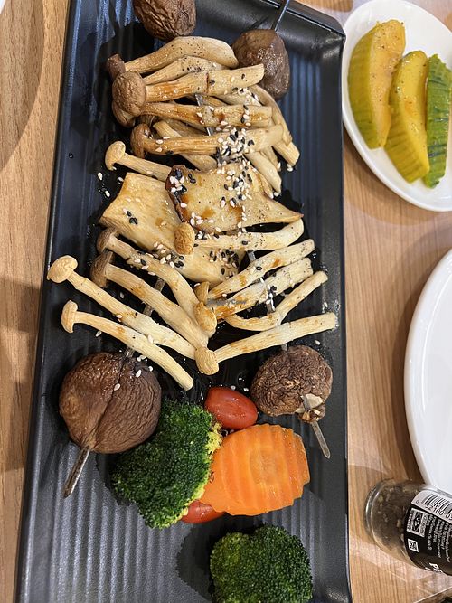 Grilled mushrooms  #Veganuary at Salad Factory - Crystal Park in Bangkok