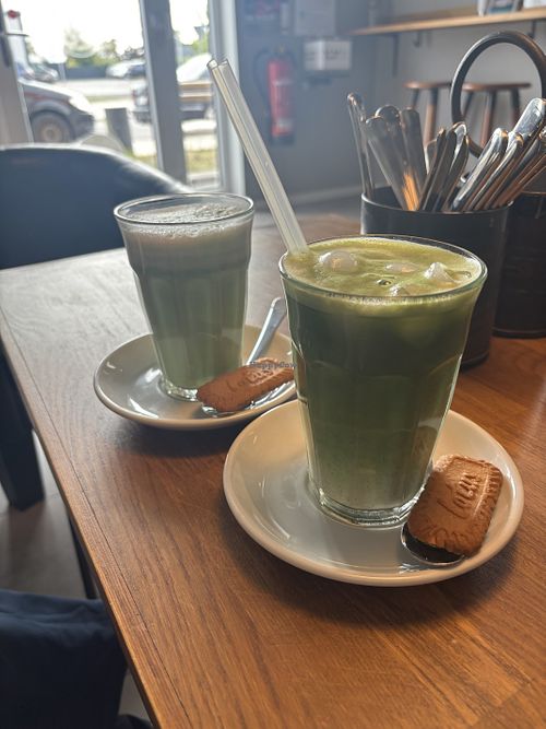 Matcha   at Veganes Café im Powerhouse  in Erftstadt