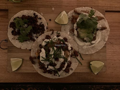 Amazing tacos  at Herbívora in Oaxaca