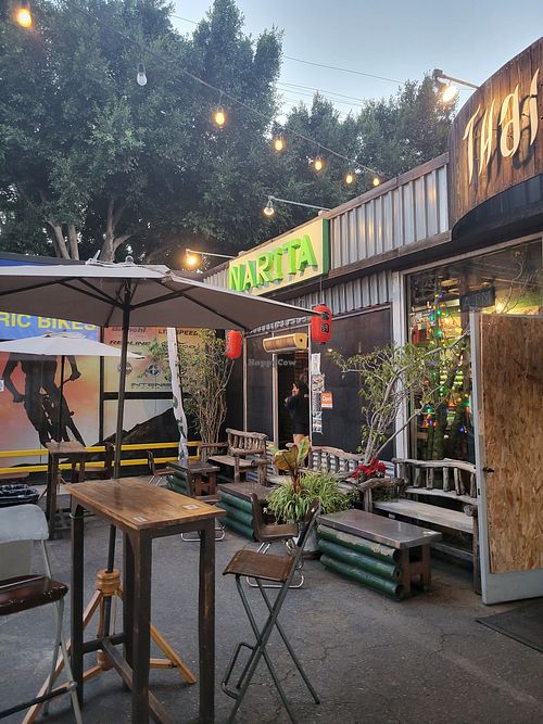 Outside at Sushi Vegan in Santa Monica