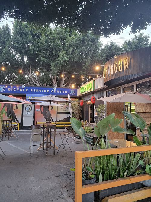 Outside at Sushi Vegan in Santa Monica