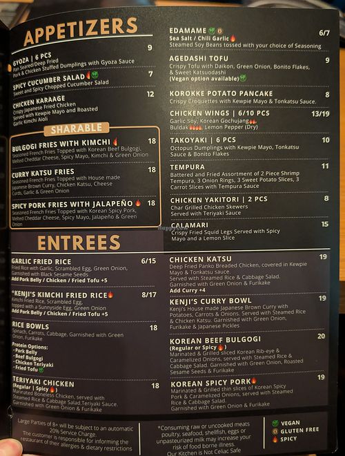  at Kenji's Ramen & Grill in Vancouver