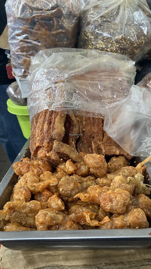 Different mock meats  at Mock Meat Stall in Da Lat