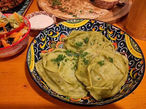 Potato Manti plate at Dervish in Berlin