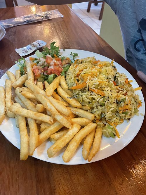 Seemed vegan but need to check! Vegetarian for sure    at El Rio  in La Fortuna