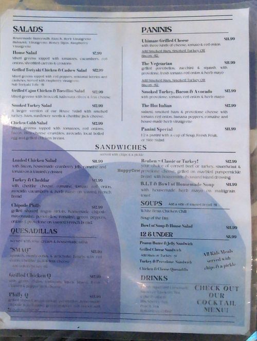 A vegetarian option but not much vegan on this side at Cathedral Cafe in Fayetteville