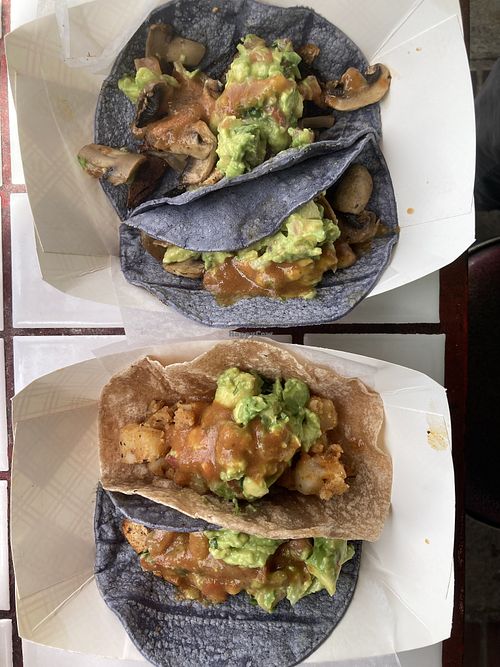 Vegan taco options!  at Taco Loco in Laguna Beach