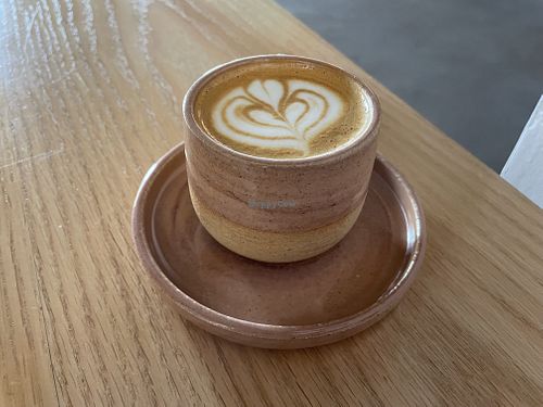 Flat white with oat milk   at Flat White Specialty Coffee - Al Hilal in Doha