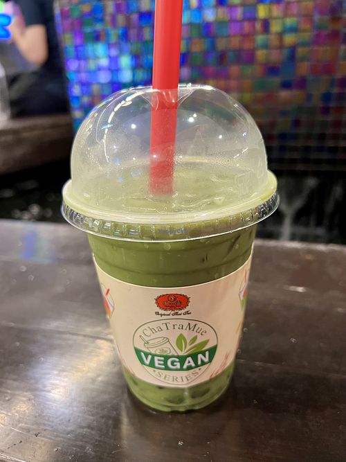 Vegan matcha  at ChaTraMue in Bangkok