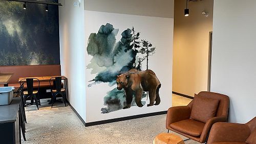 Inside the coffee   at Trees Organic Coffee in Vancouver