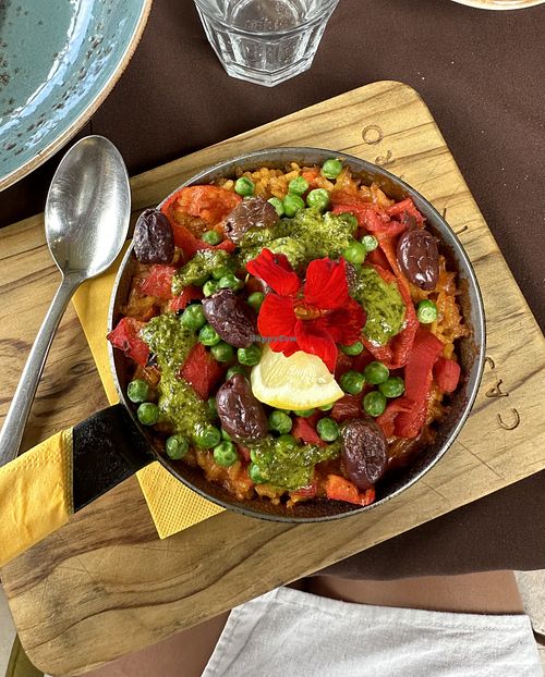 Vegan Paella   at Casita Miro in Waiheke Island