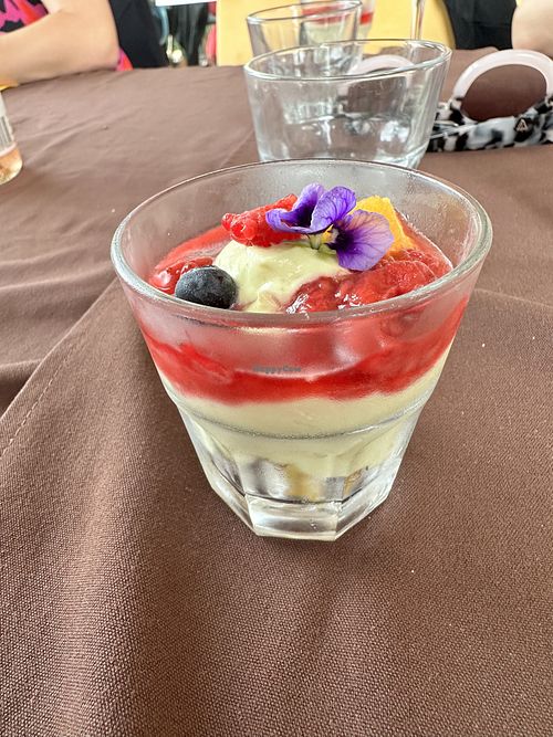 Orange mousse   at Casita Miro in Waiheke Island
