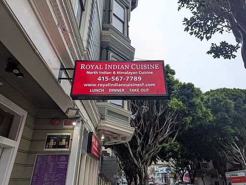  at Royal Indian Cuisine on Fillmore in San Francisco