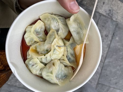 vegetable dumplings   at Bao Zi in Milan