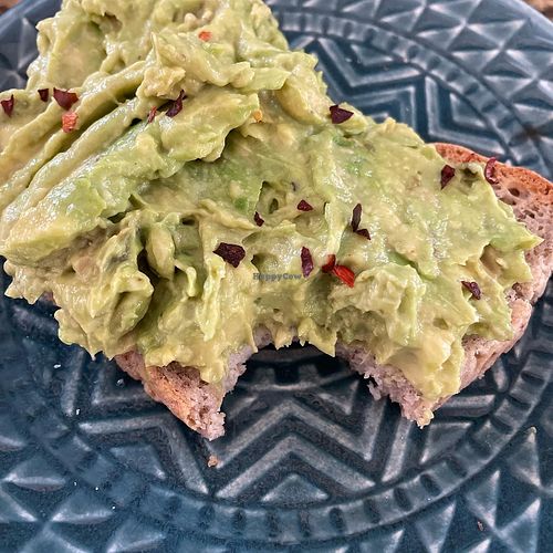 Avocado toast with SunOven bread  at SunOven Gluten Free Bakery in Ojai