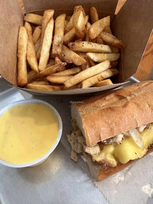 Chick’n Philly & Fries  at Vegan-ish in Philadelphia