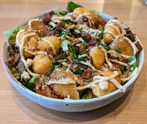 Shiitake mushroom Caesar - the best salad I ever ate at Pastan Brighton in Brighton