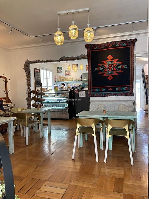 vegan cafeteria at Casa Pirita in Santiago