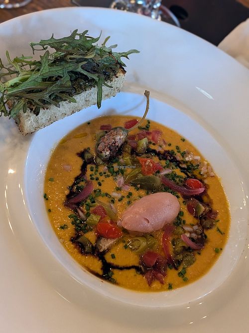 Vegan - soupe tomate at La Yole De Chris in La Rochelle