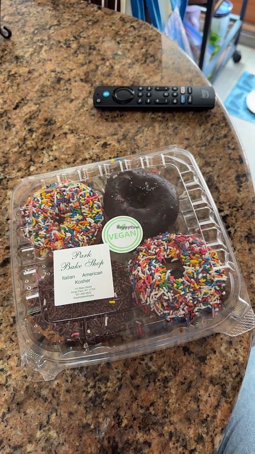 Vegan donuts   at Park Bake Shop in Kings Park