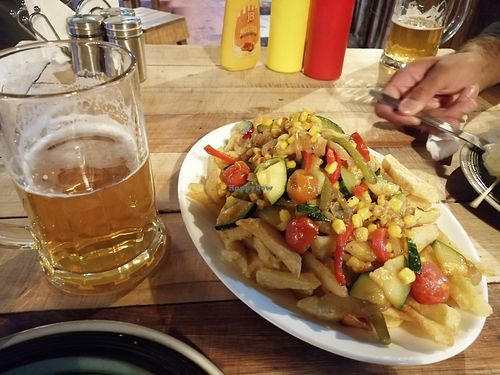 Vegan tabla (choose the vegetarian option and ask for no cheese) at Puesto Pioneros in Chile Chico