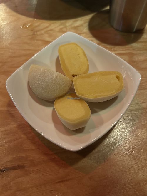 Vegan mango mochia  at hapa in Portland