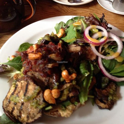 vegan toast! so yummy and a little spicy at The Laundromat Cafe in Reykjavik