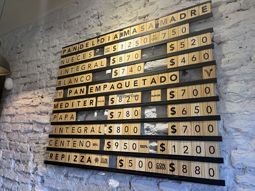 Bread prices Jan 2023  at Craft Vegan Bakery Palermo in Buenos Aires
