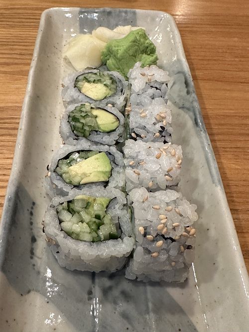 Avocado, cucumber   at Kiraku Sushi & Ramen in Santa Rosa
