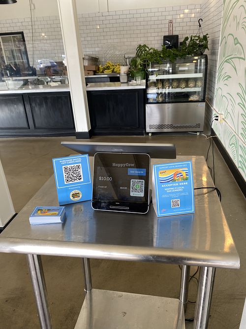 Ordering Station at Door (Interior to be Updated)  at Be Well Juice in San Leandro