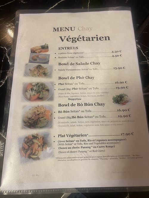 Menu   at Mr Mai VietNam Food in Luxembourg City
