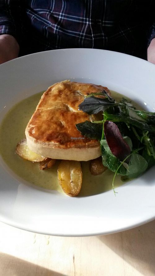 Asparagus pie at Sky Apple Cafe in Newcastle Upon Tyne