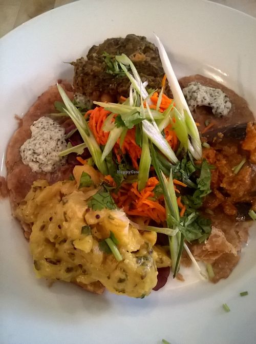 Indian Roti (vegan) at Sky Apple Cafe in Newcastle Upon Tyne