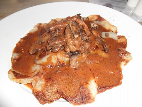 Mushroom Gallette at Sky Apple Cafe in Newcastle Upon Tyne