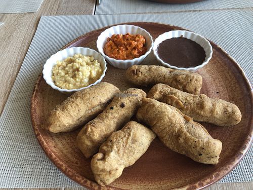 The Serby dough and dips option  at Vikasha Lounge  in Belgrade