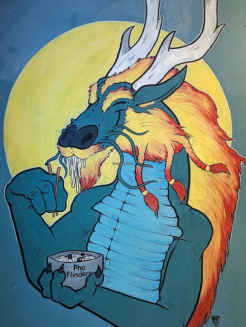 mural appreciation post at Pho Flinders Express in Melbourne