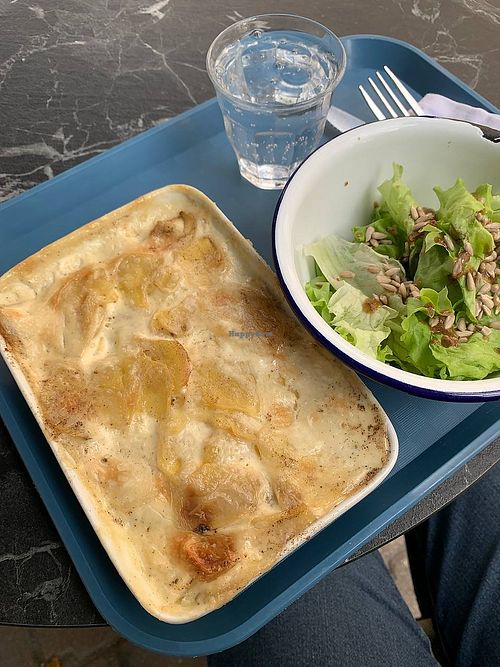Gratin dauphinois vegan at L'Impertinence in Grenoble