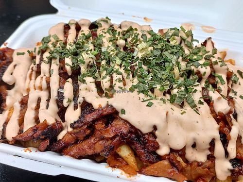 Loaded fries at Vegan Shack in Croydon
