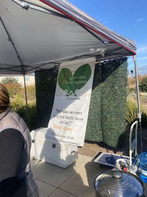 Foreground Set-Up w/Vegan Menudo (On the Side)  at Vegan Vibes | Vibras Veganas - Pop Up in Richmond
