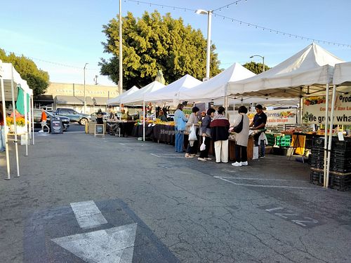 Much less crowded on Wednesdays at Farmer's Market - Larchmont Village in Los Angeles